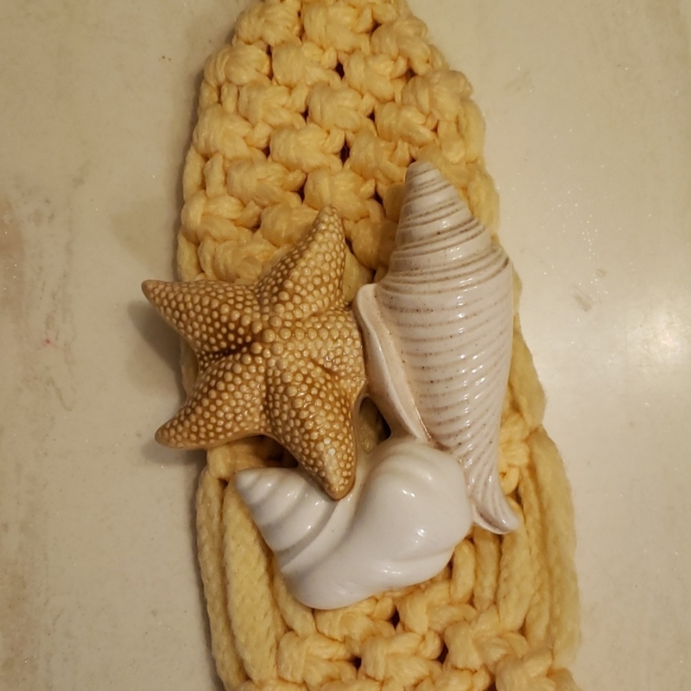 Sea Shell Hand Towel Holder